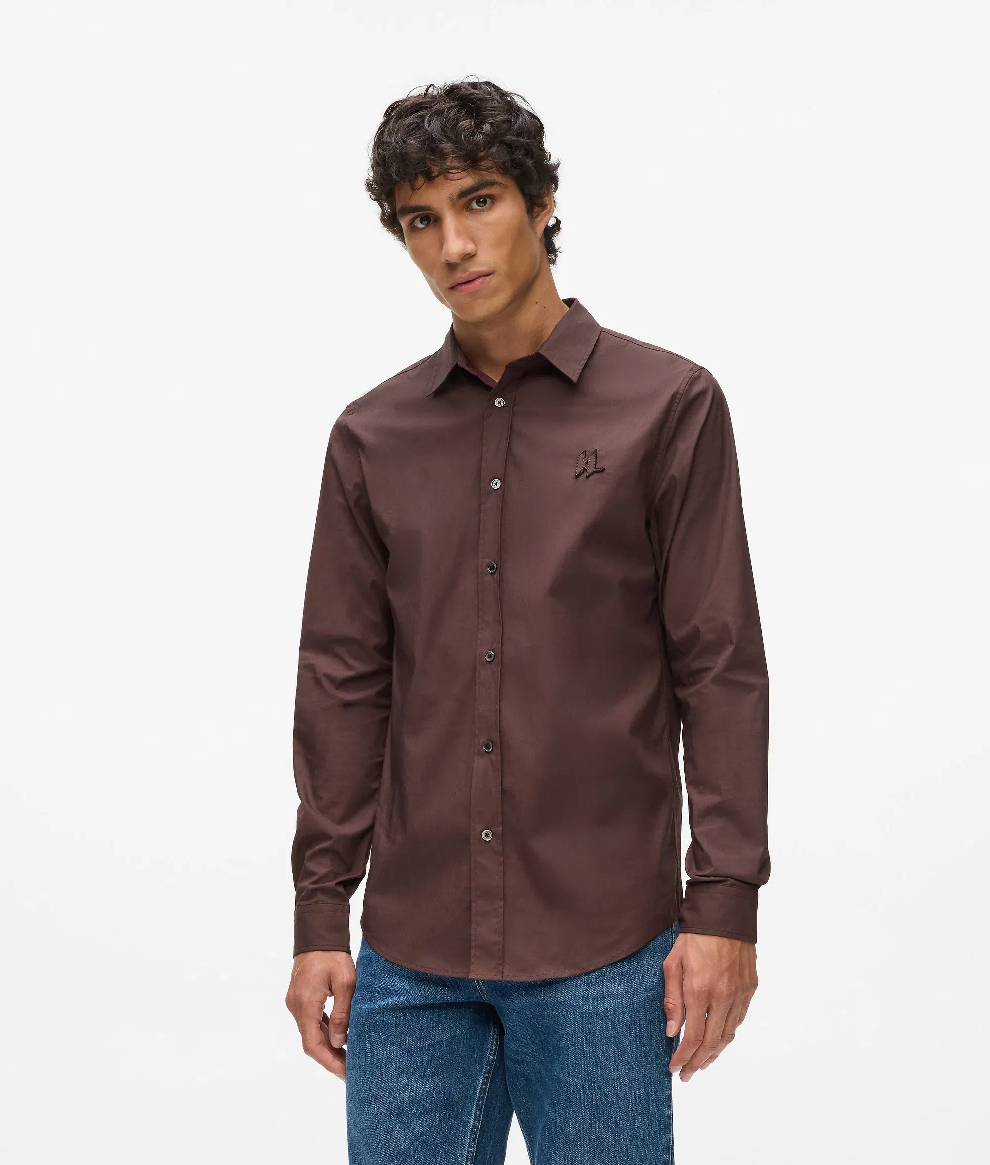 Karl Lagerfeld Monogram Shirt Fudge