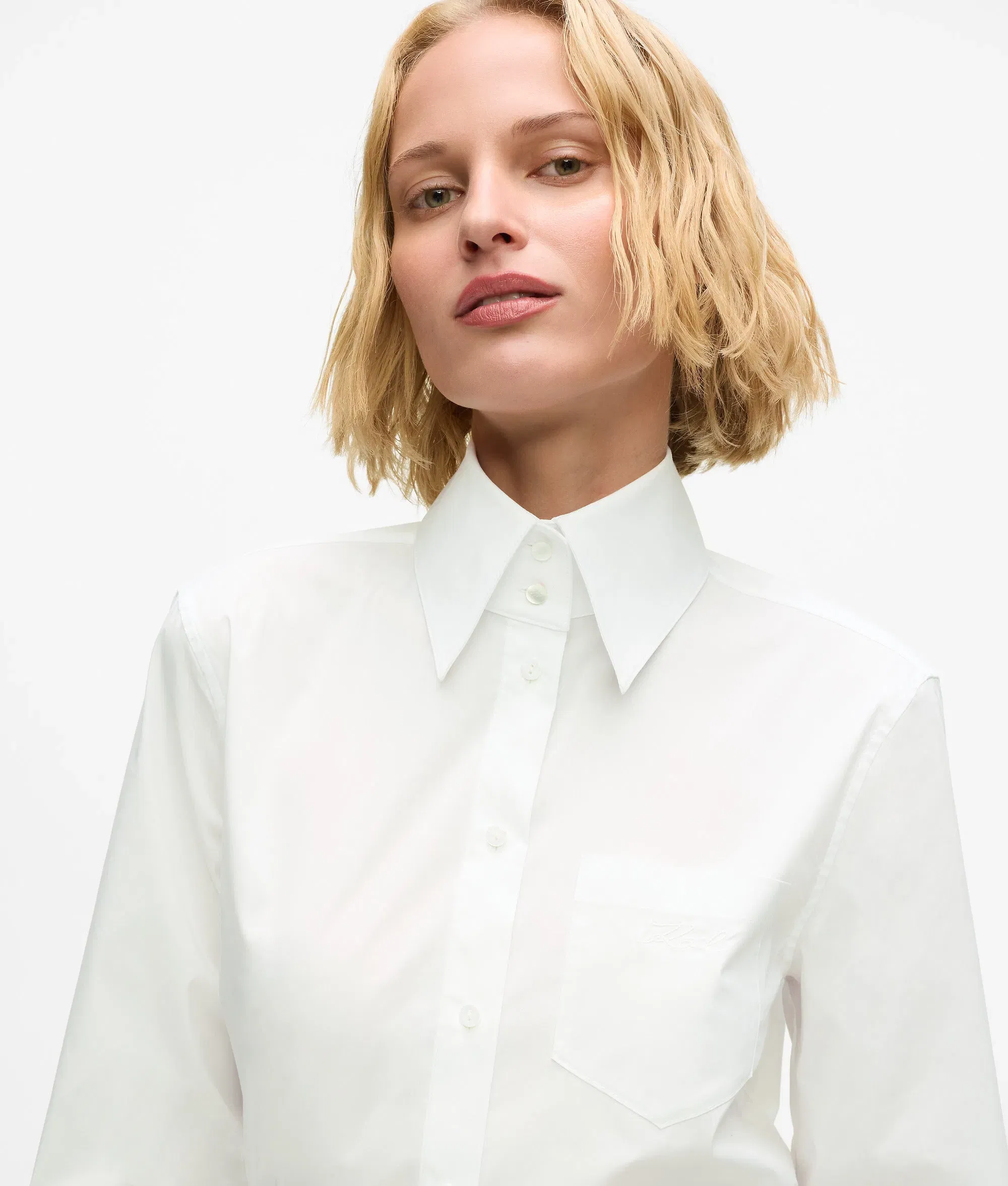 Karl Lagerfeld Poplin Blouse White