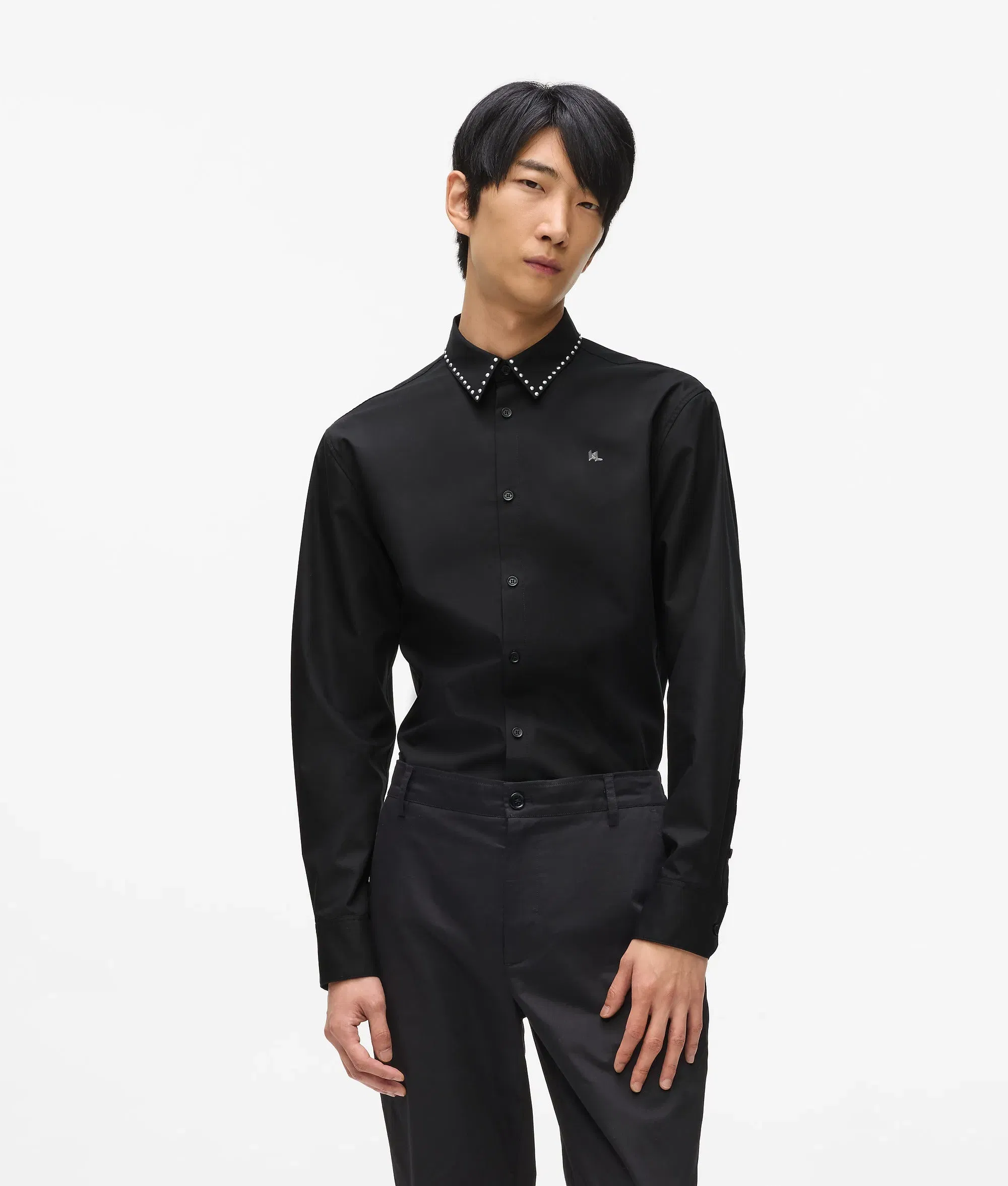 Karl Lagerfeld Karl Dna Studded Shirt Black