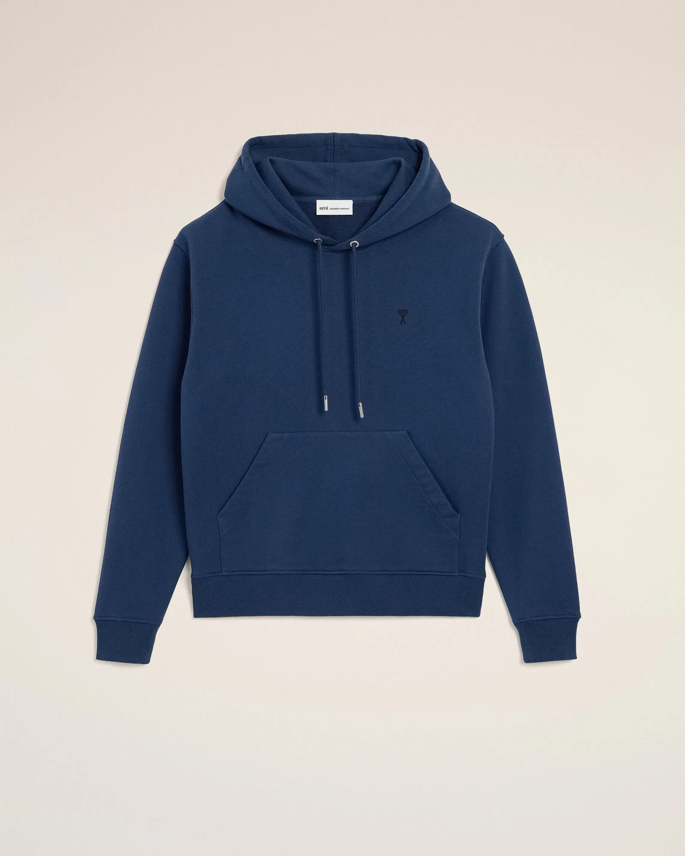 Blue Cotton Ami De Coeur Hoodie Ink