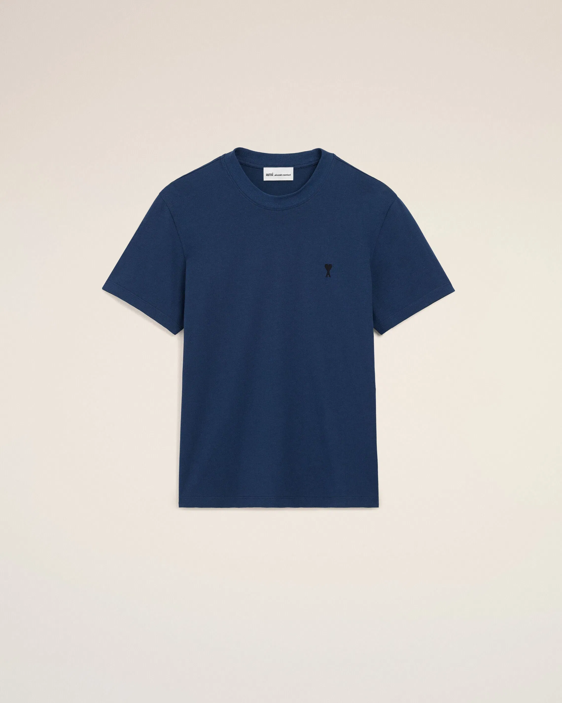 Blue Cotton Ami De Coeur T-Shirt Ink