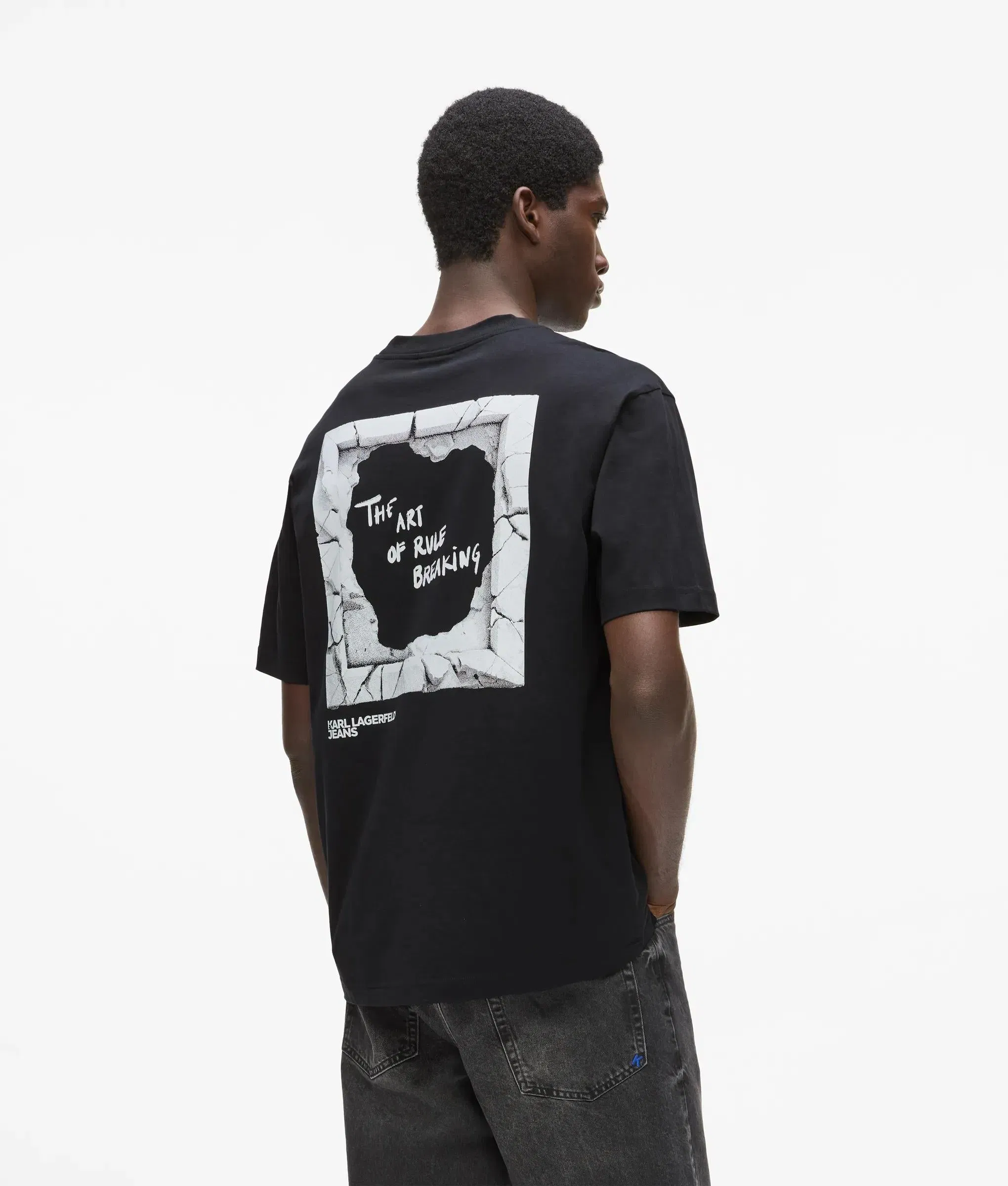 Karl Lagerfeld Rule Breaking T - Shirt Black