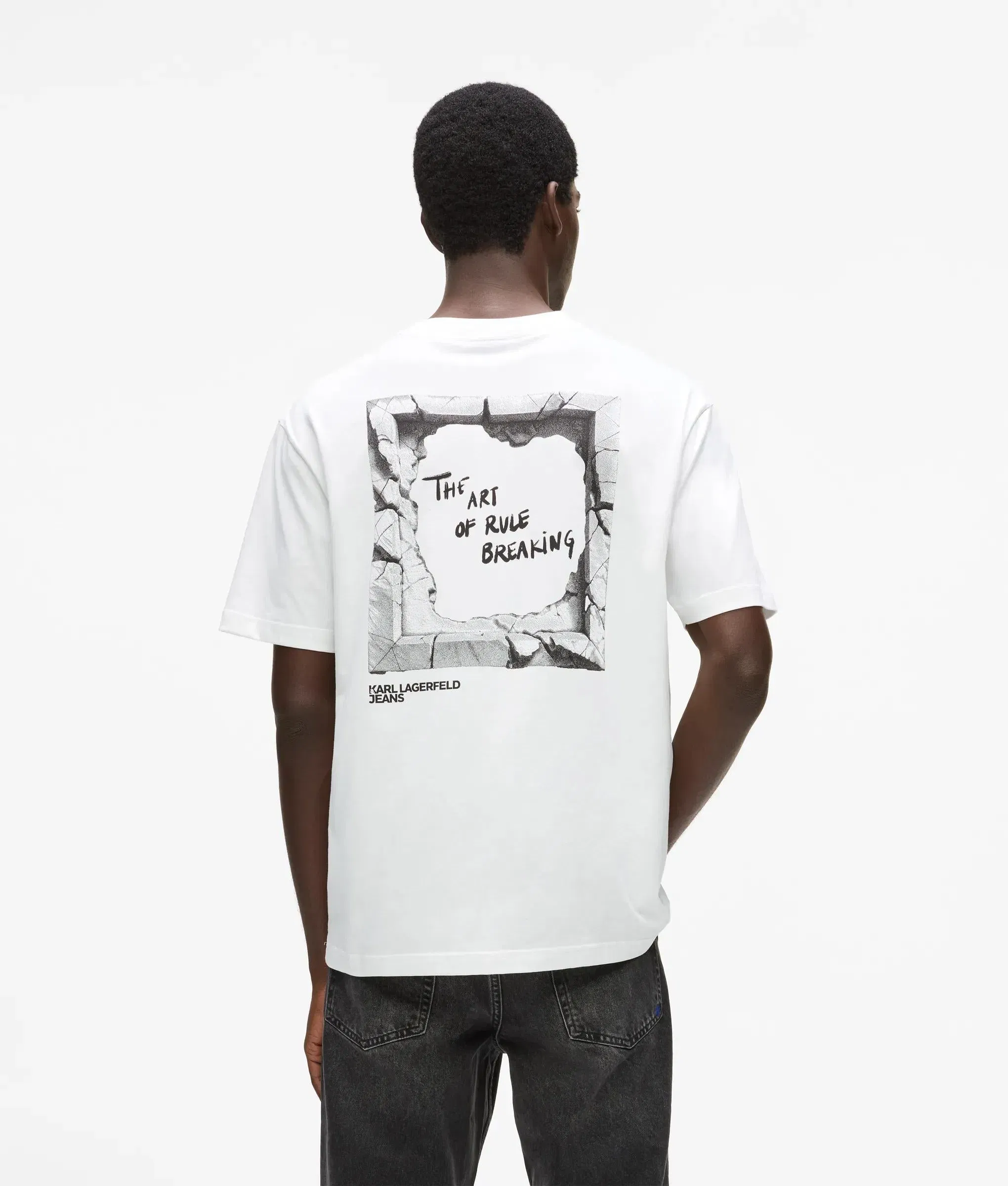 Karl Lagerfeld Rule Breaking T - Shirt White
