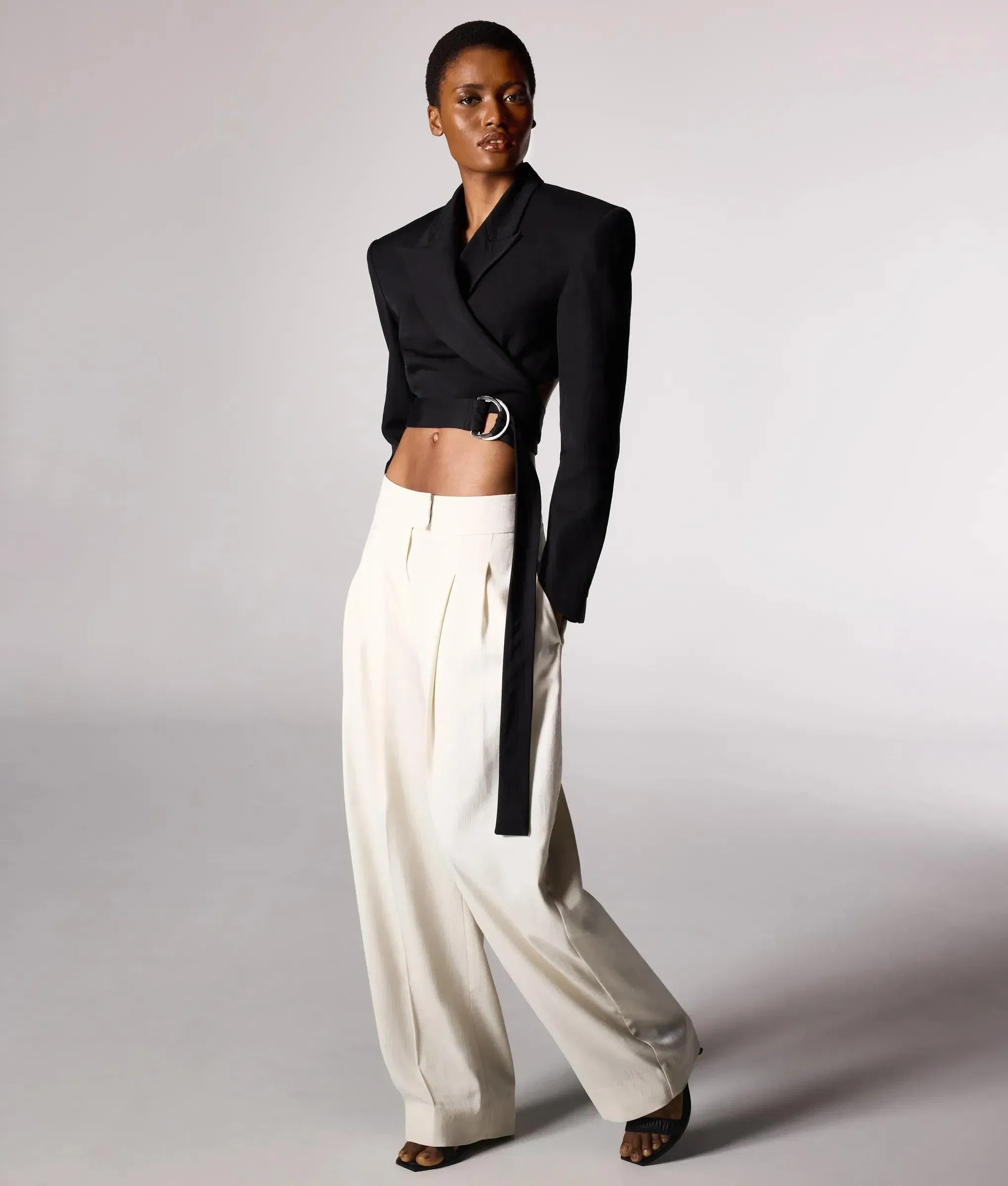 Karl Lagerfeld Kl Studio Barrel Leg Pants Pristine