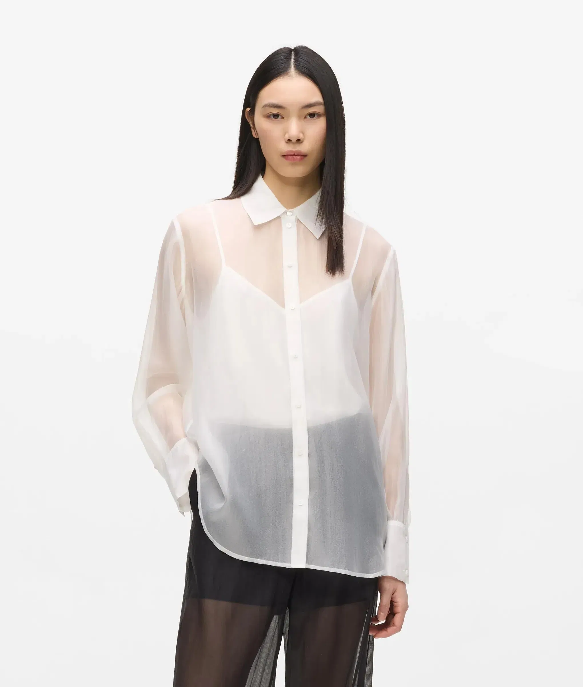 Karl Lagerfeld Organza Blouse White