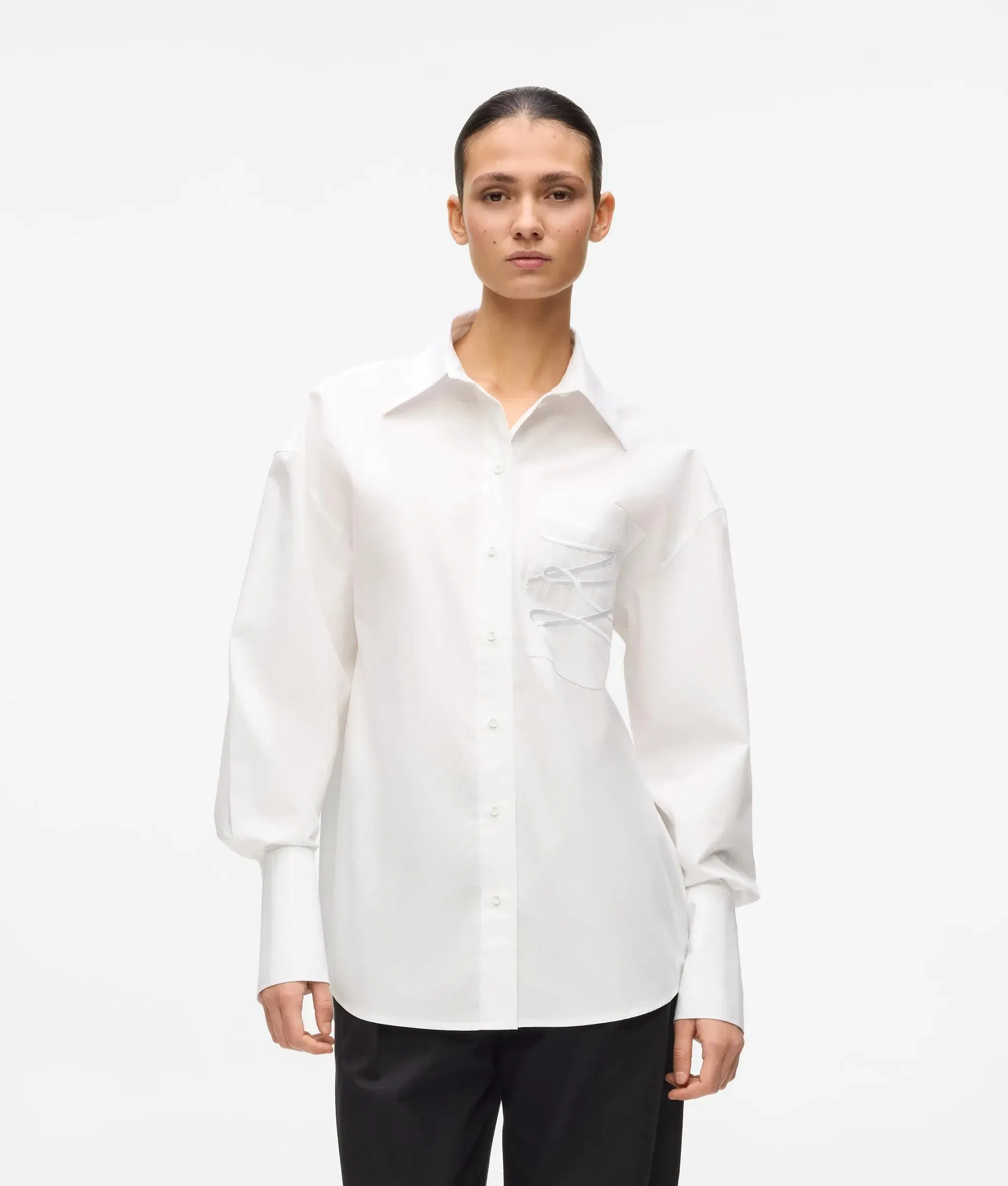 Karl Lagerfeld Kl x Amber Valletta Autograph Shirt White