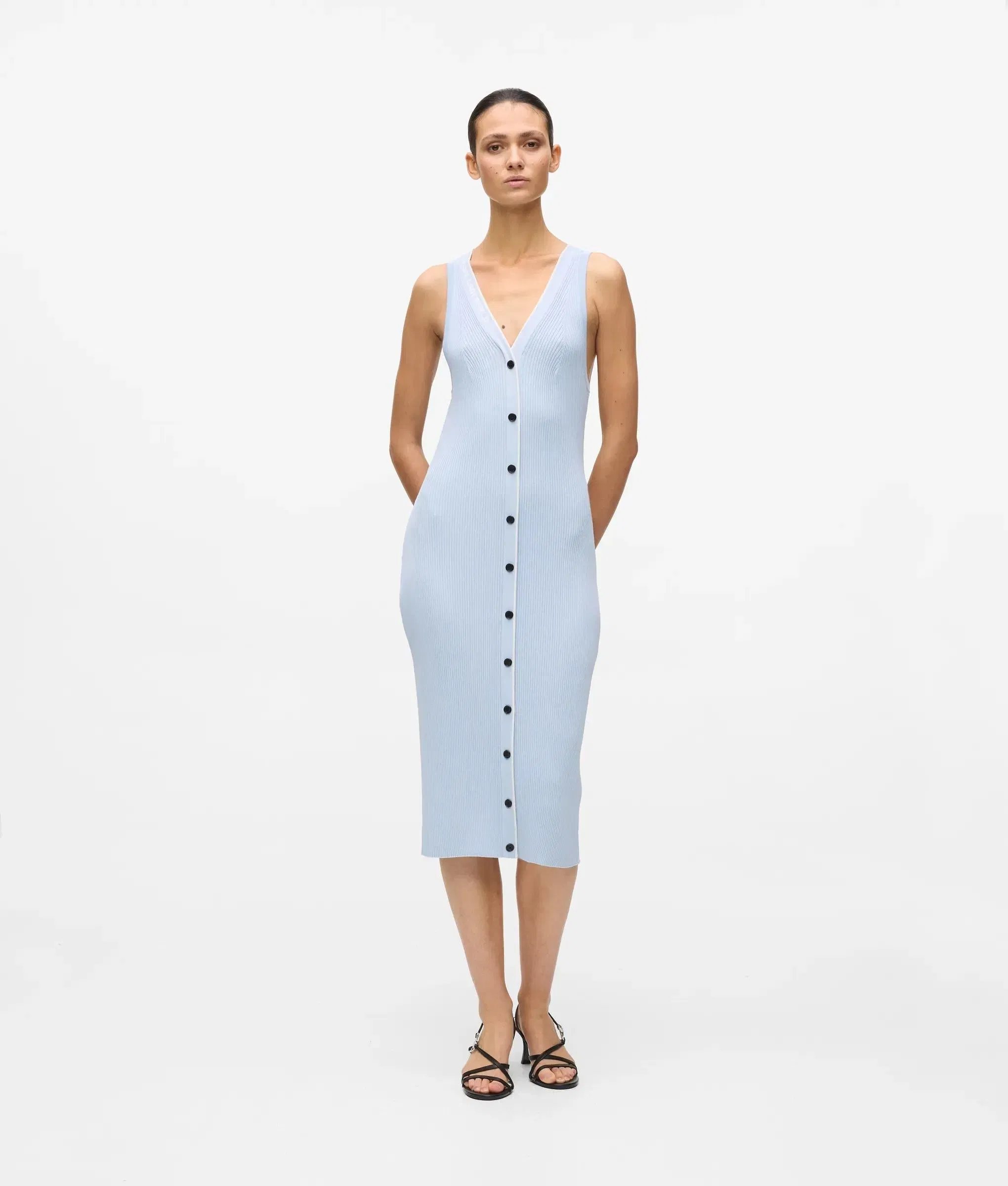 Karl Lagerfeld Logo Knit Dress Kentucky Blue - Pristine
