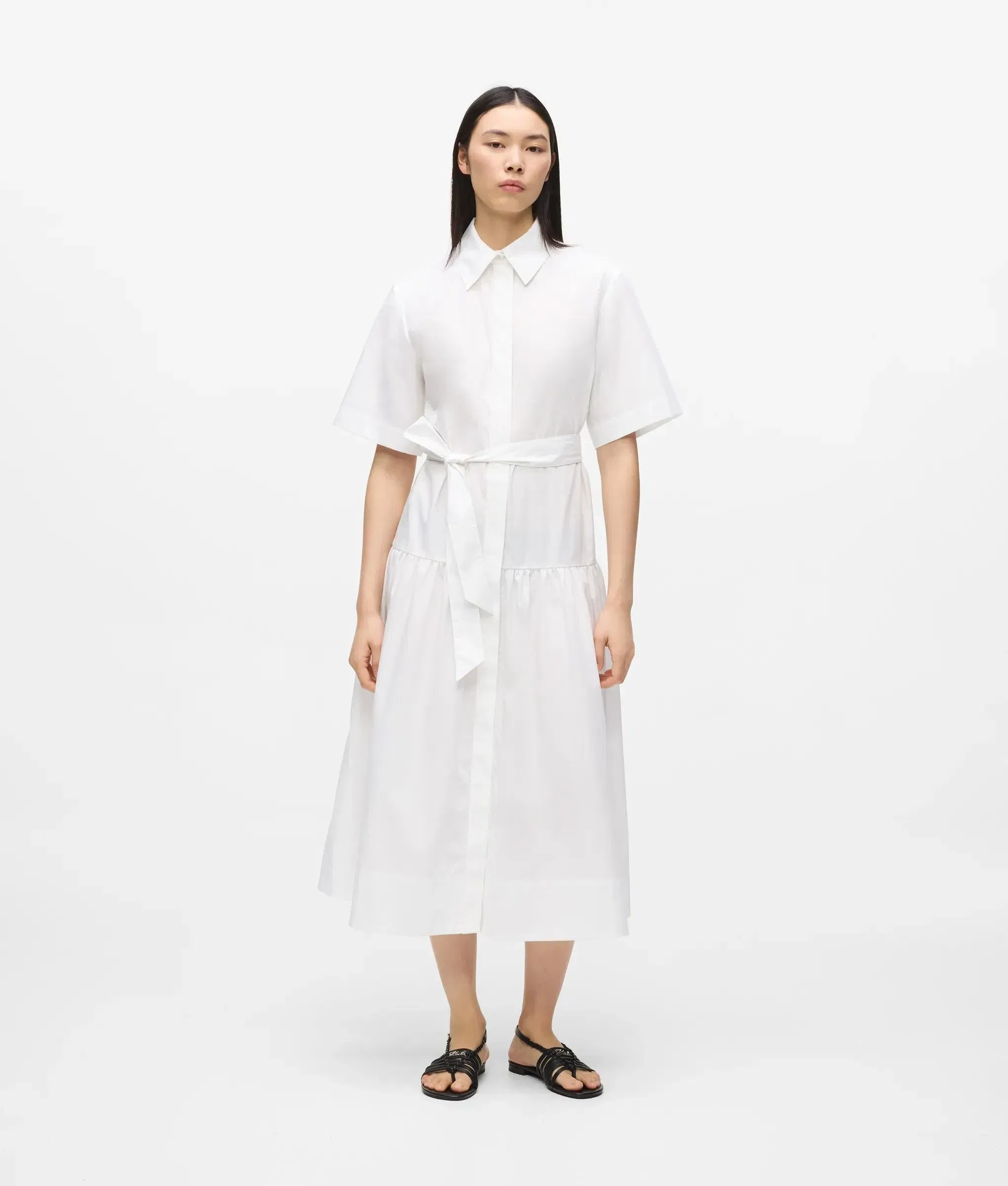 Karl Lagerfeld Midi Shirt Dress White