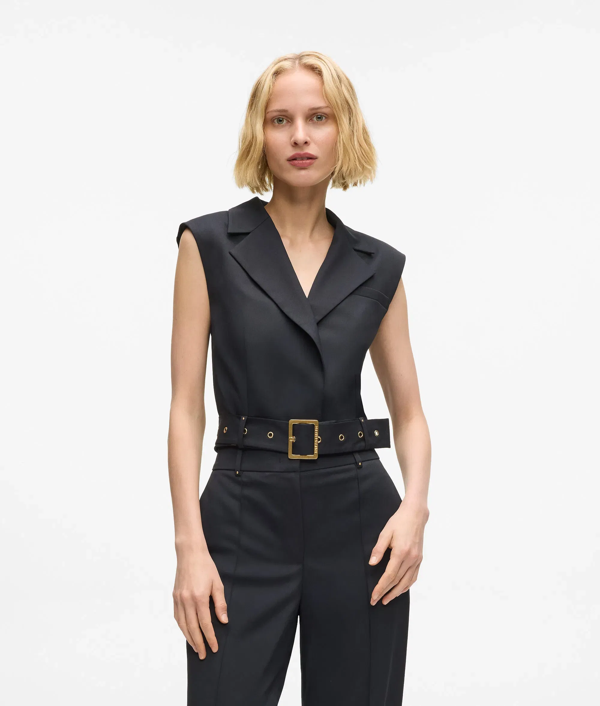 Karl Lagerfeld Karl Dna Studded Gilet Black