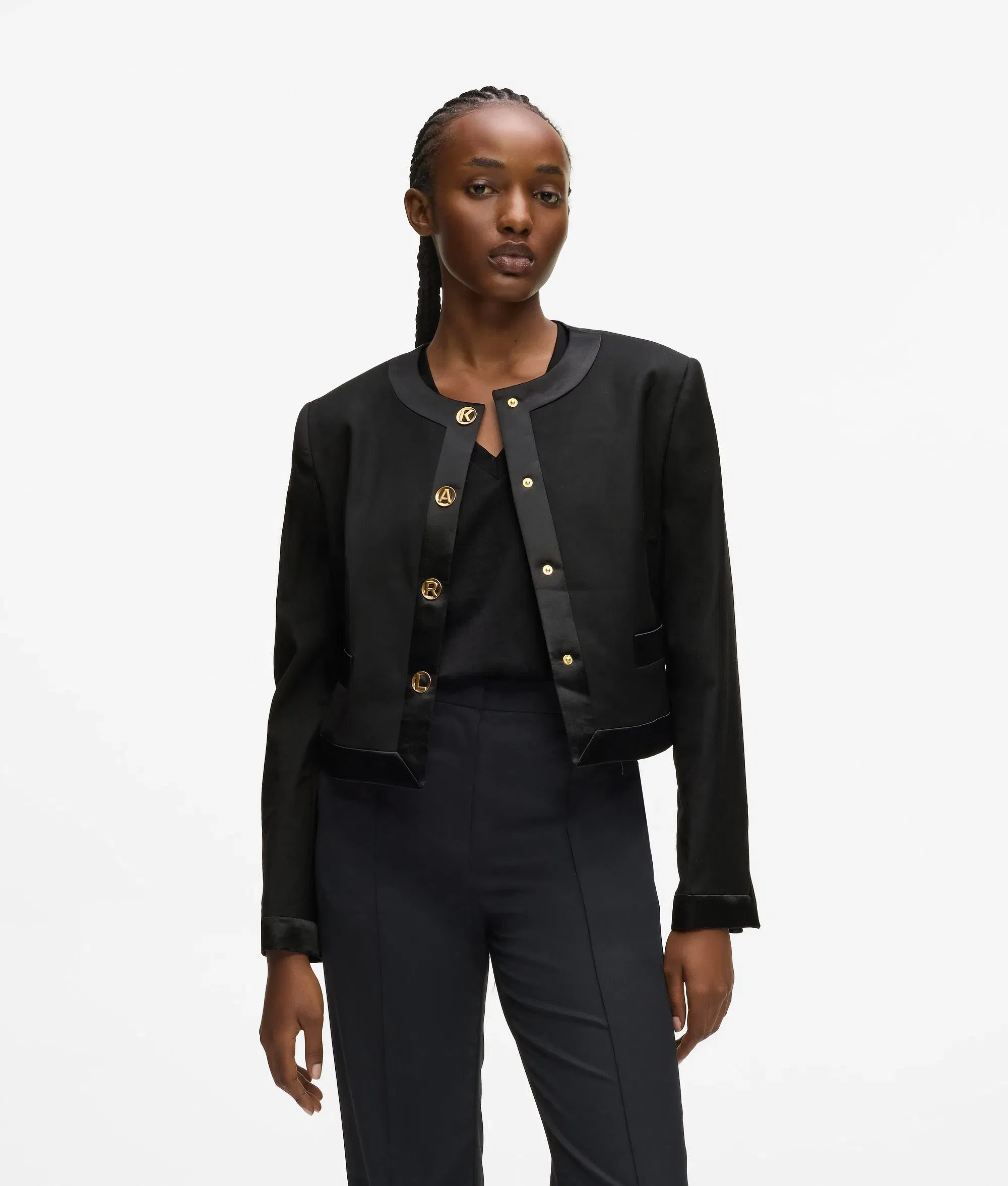 Karl Lagerfeld Karl Dna Letters Jacket Black