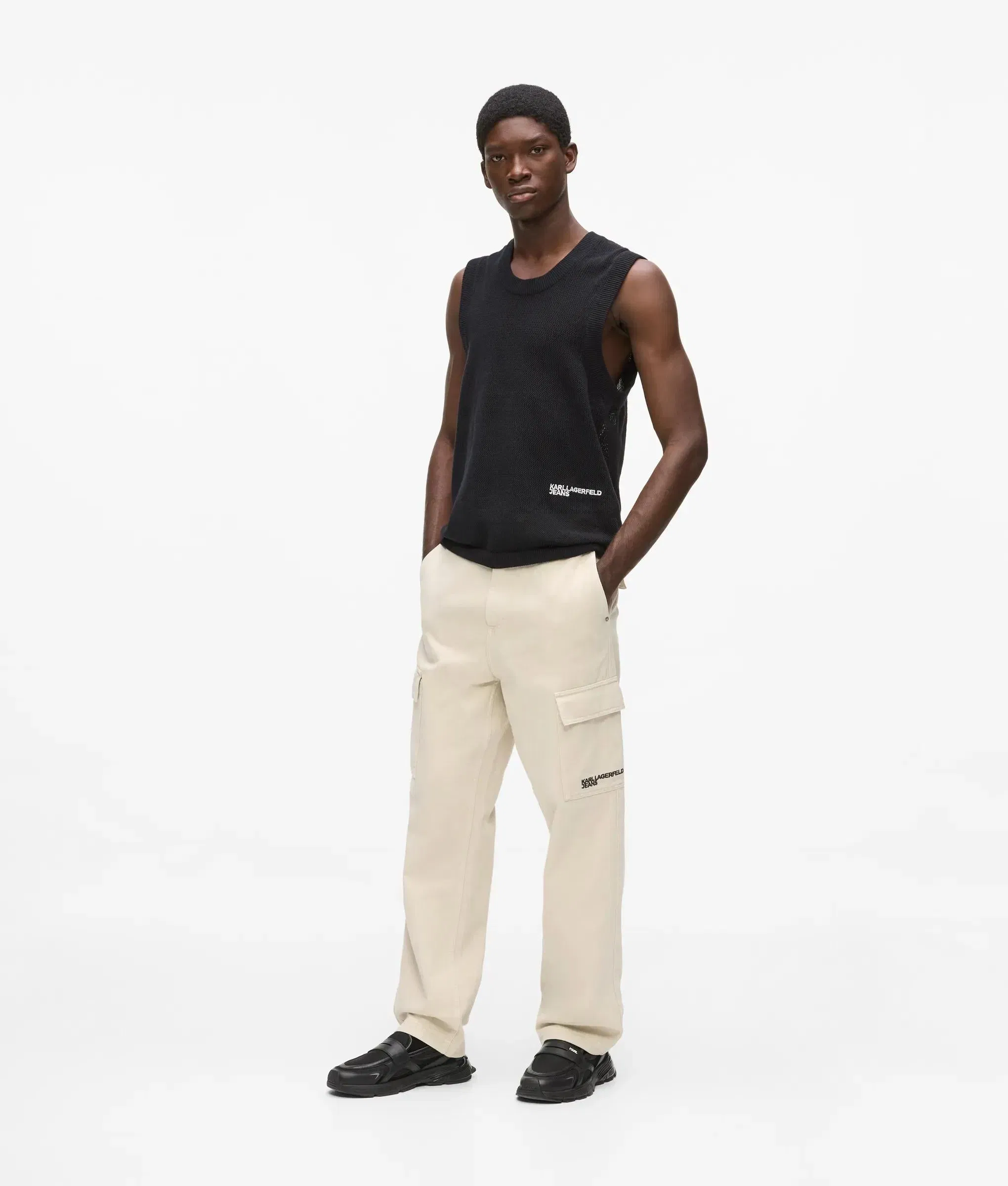 Karl Lagerfeld Cargo Pants Whitecap Grey