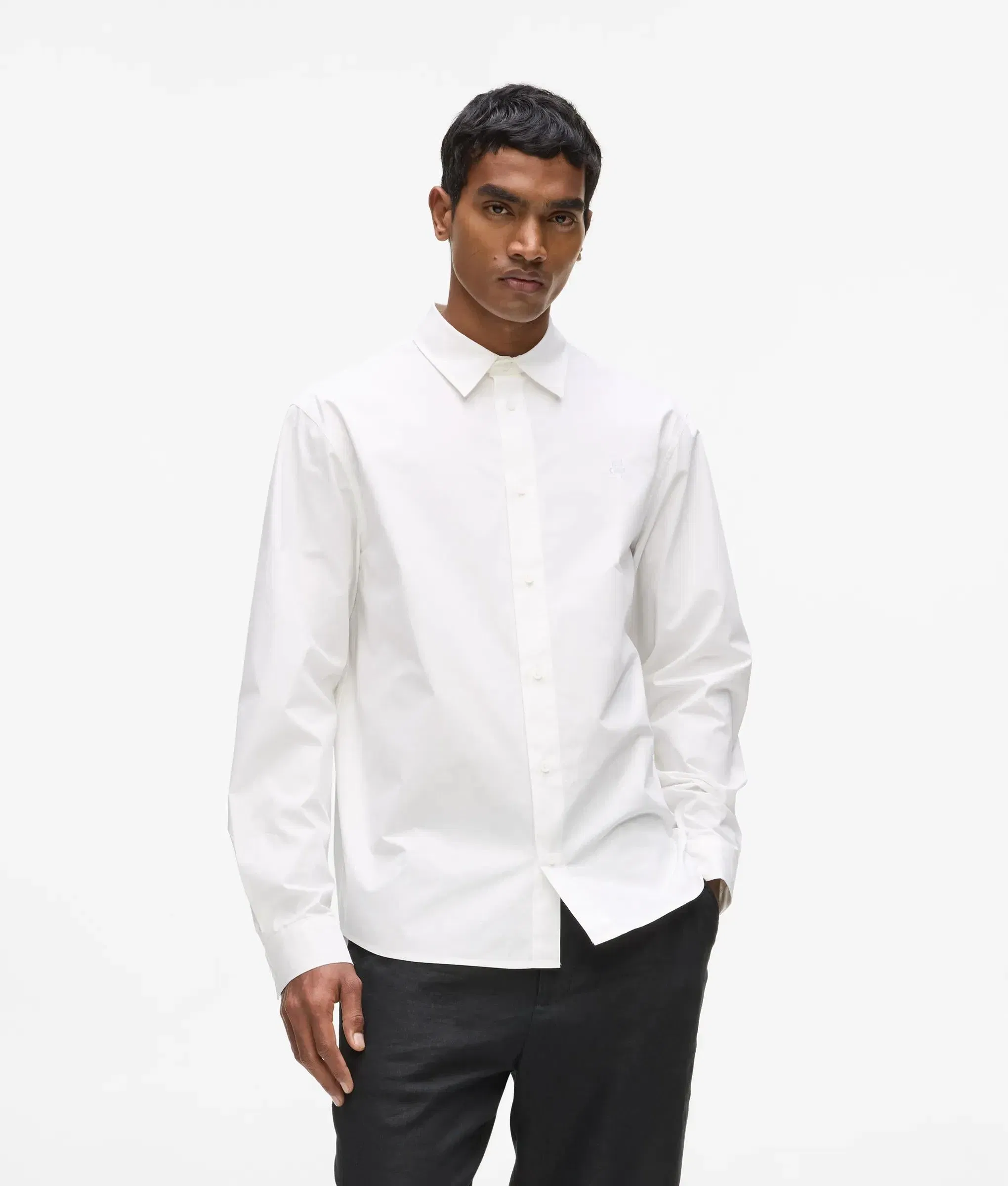 Karl Lagerfeld Kameo Classic Cotton Shirt White
