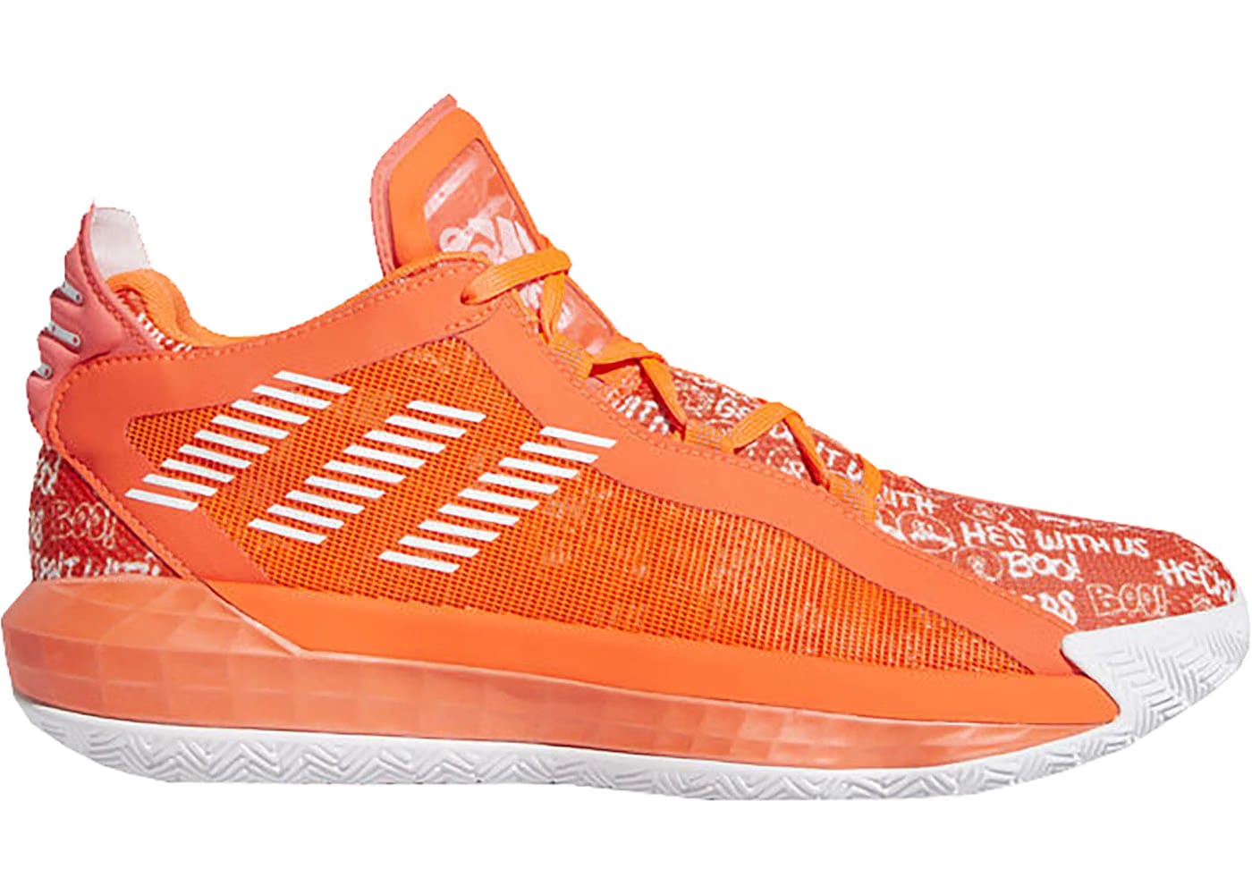 Adidas Dame 6 Solar Red White