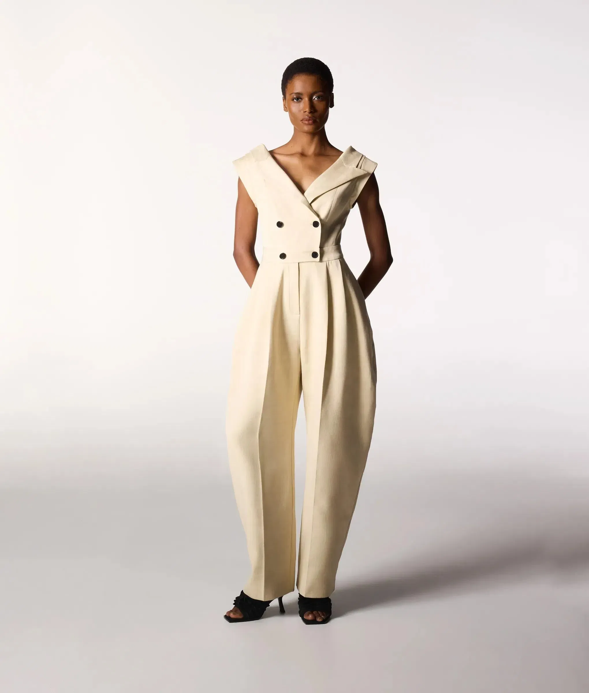 Karl Lagerfeld Kl Studio Tailored Jumpsuit Pristine