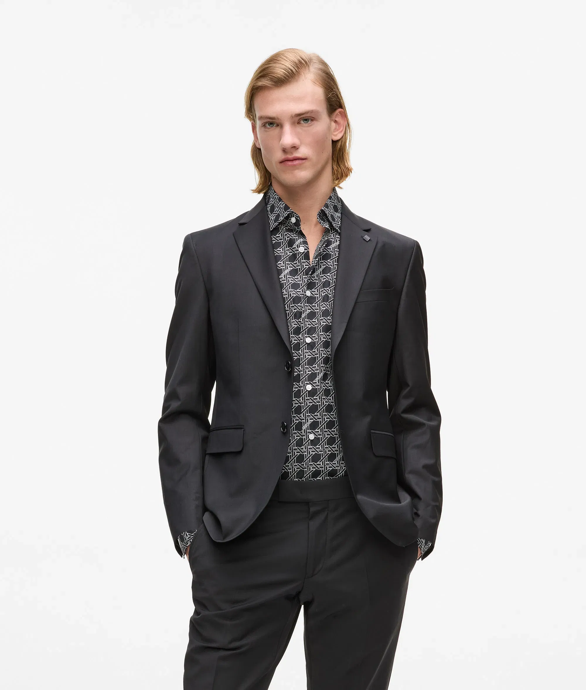 Karl Lagerfeld Slim - Fit Black Blazer Black