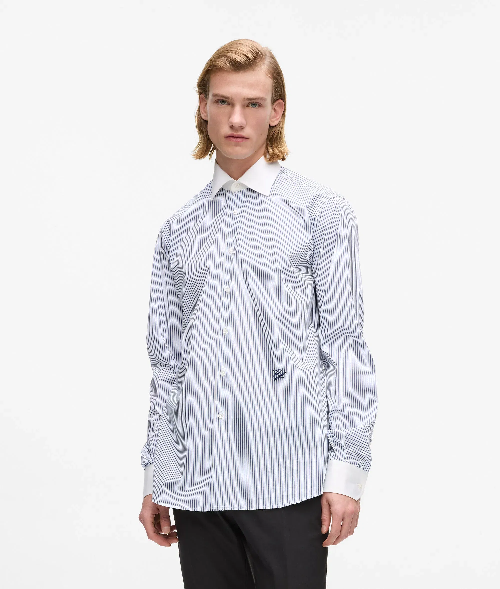 Karl Lagerfeld Striped Shirt White/Blue
