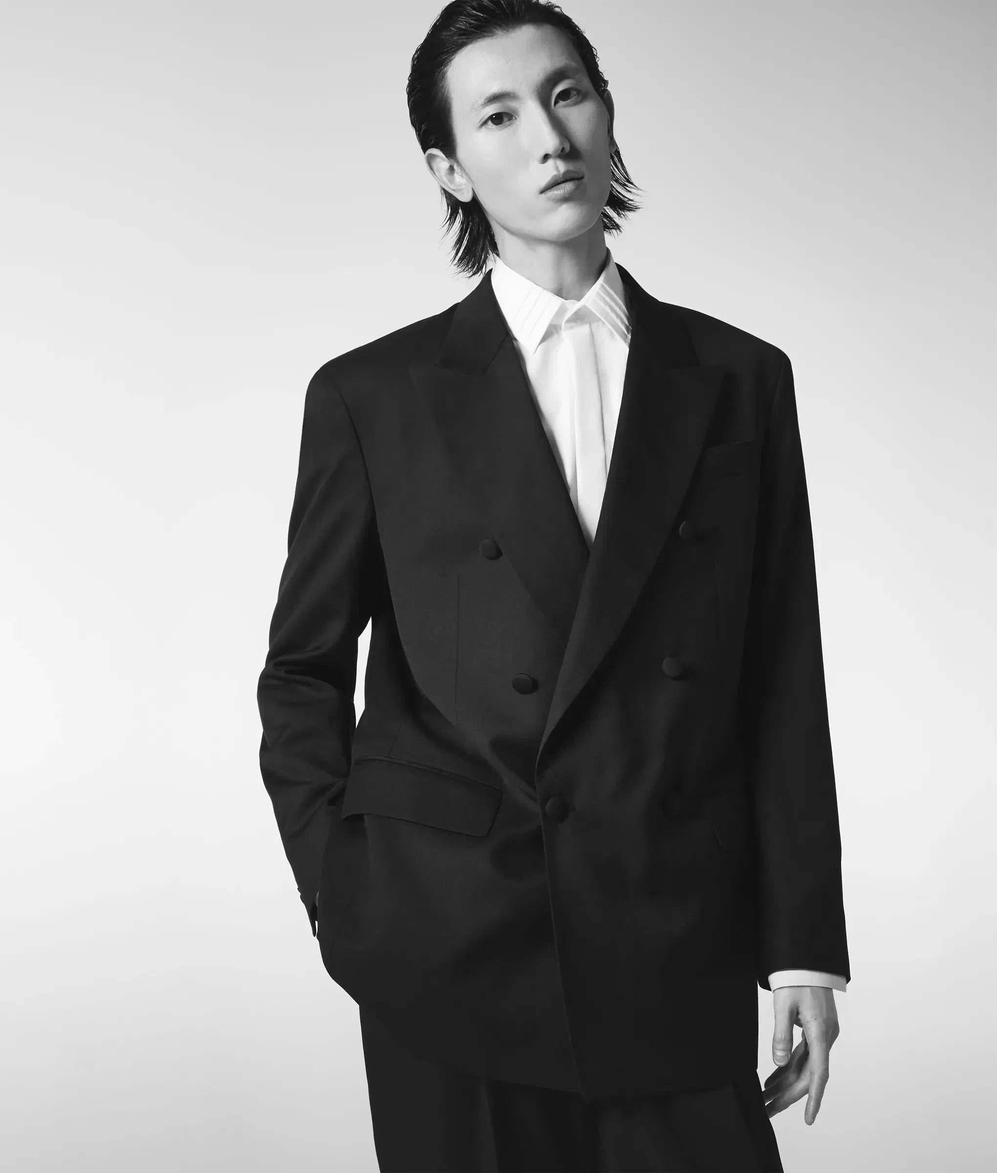 Karl Lagerfeld Kl Studio Double - Breasted Blazer Black