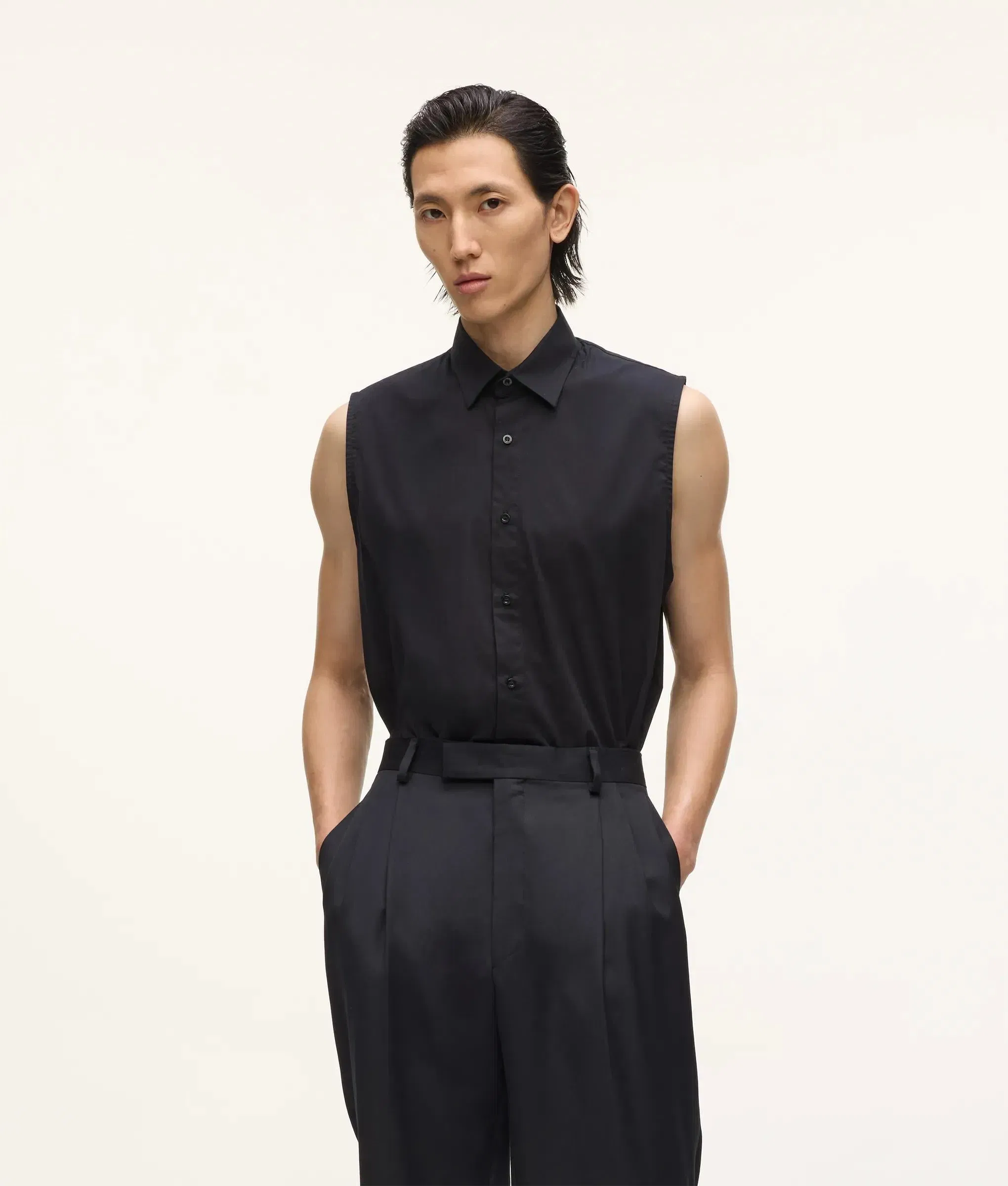 Karl Lagerfeld Kl Studio Sleeveless Shirt Black