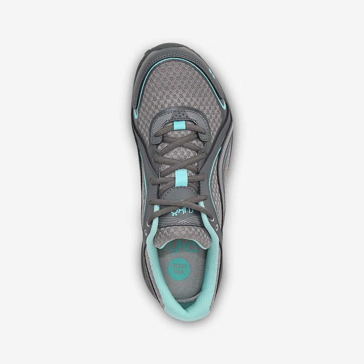 Ryka Sky Walk Walking Sneaker Grey/Aqua Leather Women's