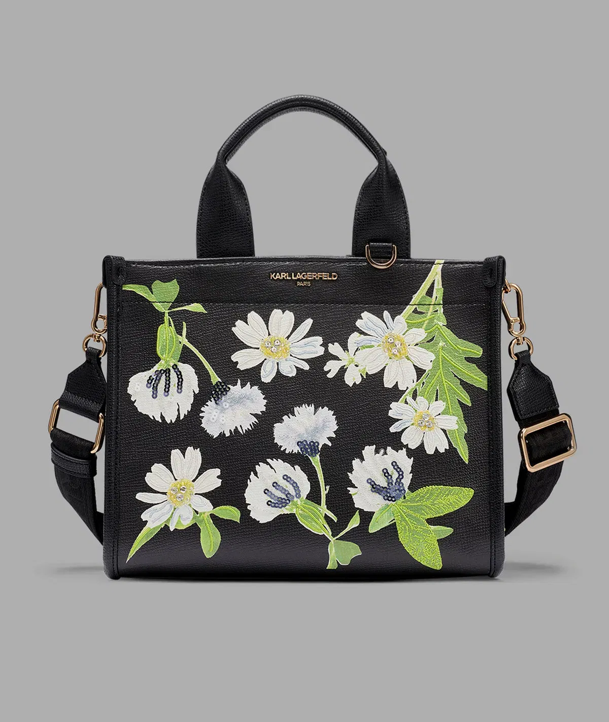 KarlLagerfeld Kristina small crossbody canvas black multi 4