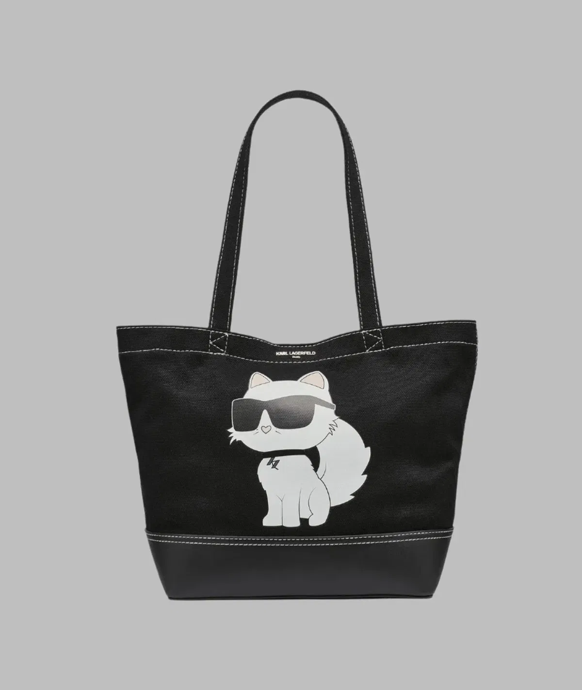 KarlLagerfeld Cannes east west tote black