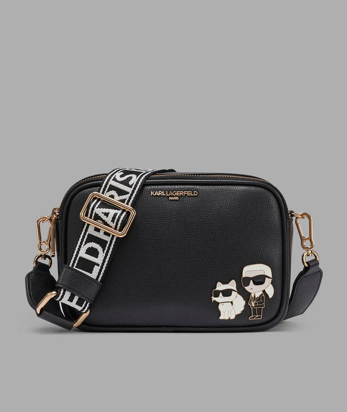KarlLagerfeld Maybelle camera crossbody black / gold