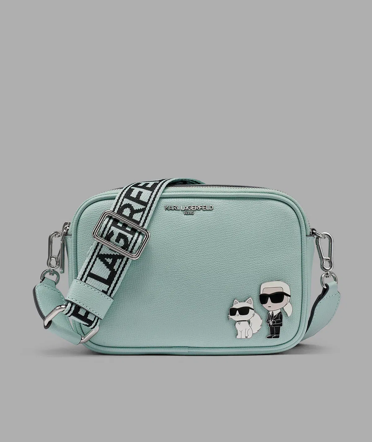 KarlLagerfeld Maybelle camera crossbody fresh mint