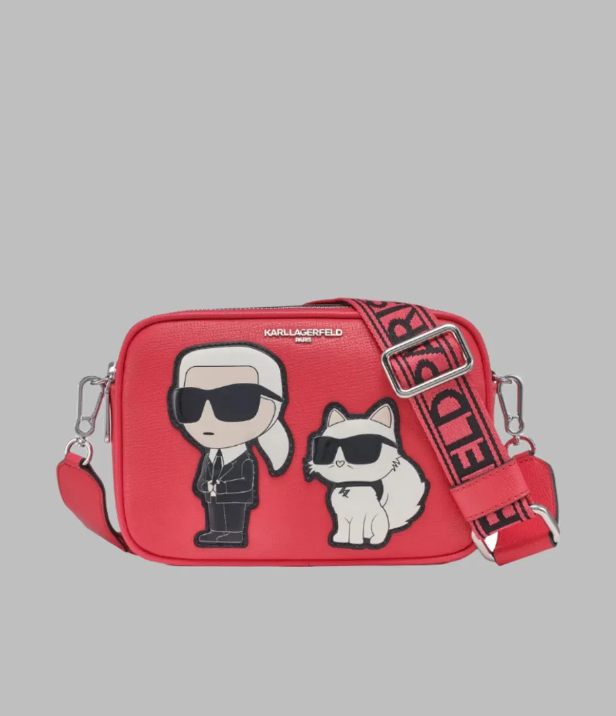 KarlLagerfeld Maybelle camera crossbody french rose