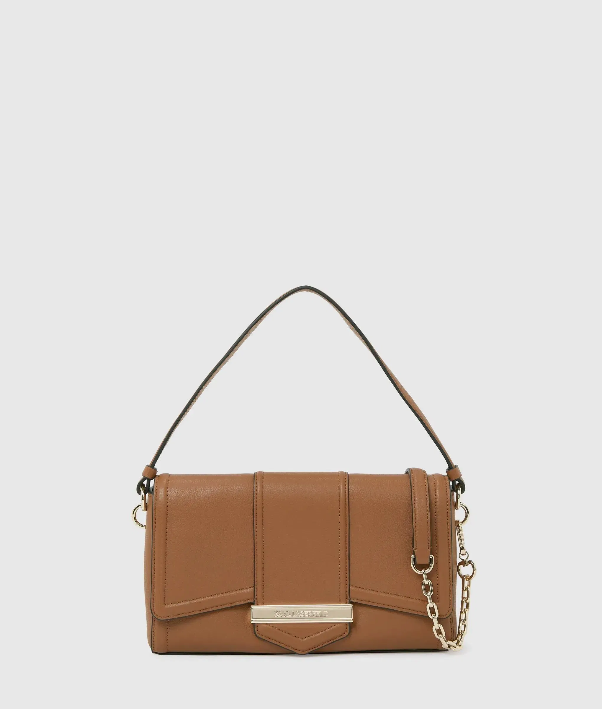 KarlLagerfeld Knova Medium Crossbody Bag Dark Tan