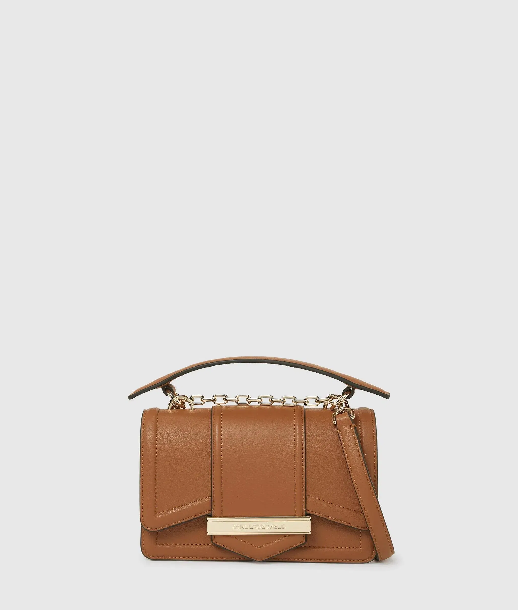 KarlLagerfeld Knova Small Crossbody Bag Dark Tan