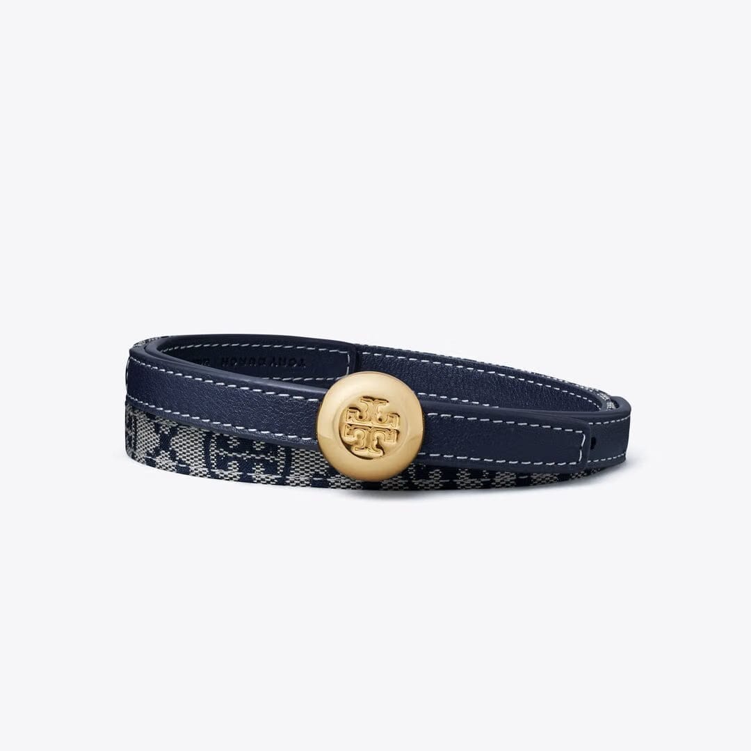 Tory Burch Romy Reversible Belt Tory Navy