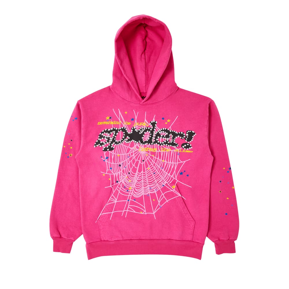 Sp5der P*nk V2 Hoodie Pink