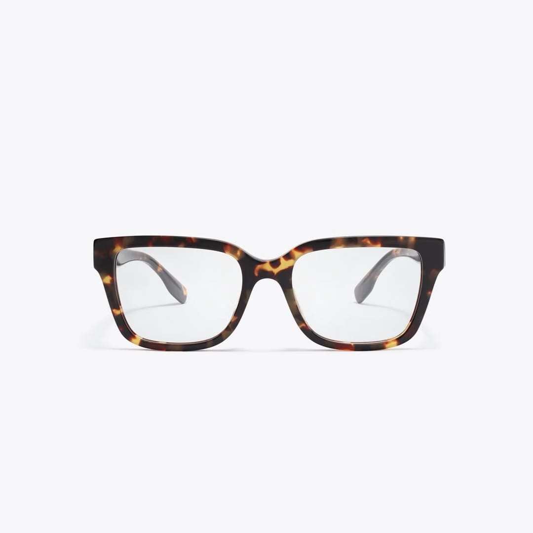 Tory Burch Miller Square Eyeglasses DARK TORTOISE