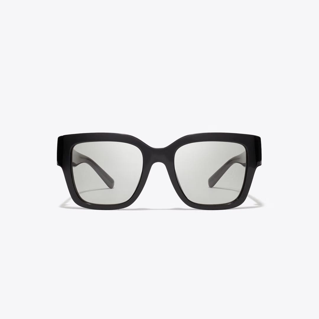 Tory Burch Miller Square Sunglasses BLACK/GRAY GRADIENT