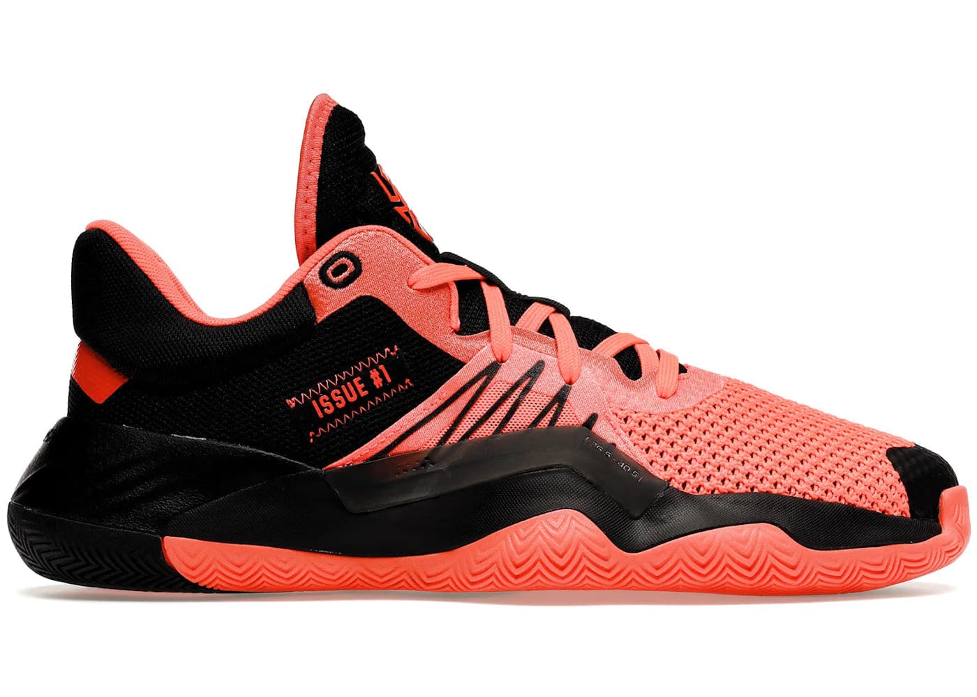Adidas D.O.N. Issue #1 Core Black Solar Red