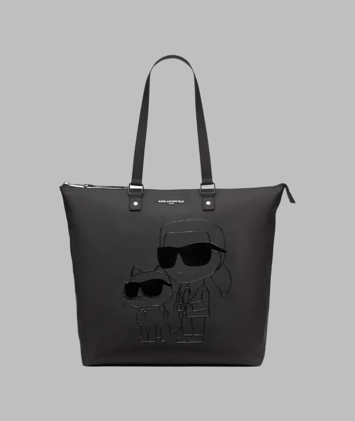 KarlLagerfeld Karl & choupette travel tote black