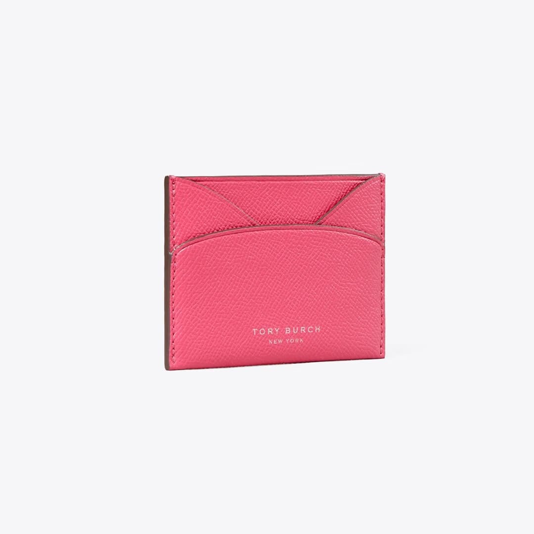 Tory Burch Romy Flat Card Case Bright Pink