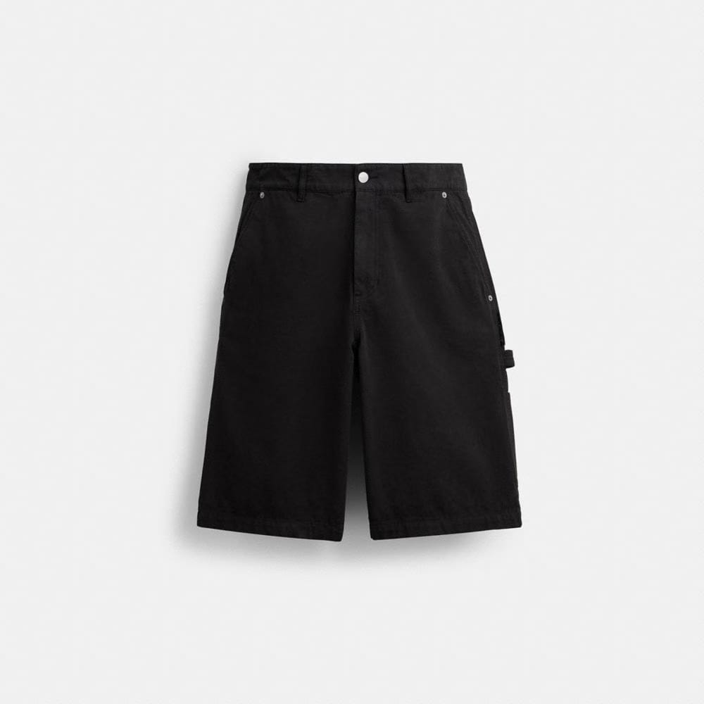 Coach Canvas Shorts Black