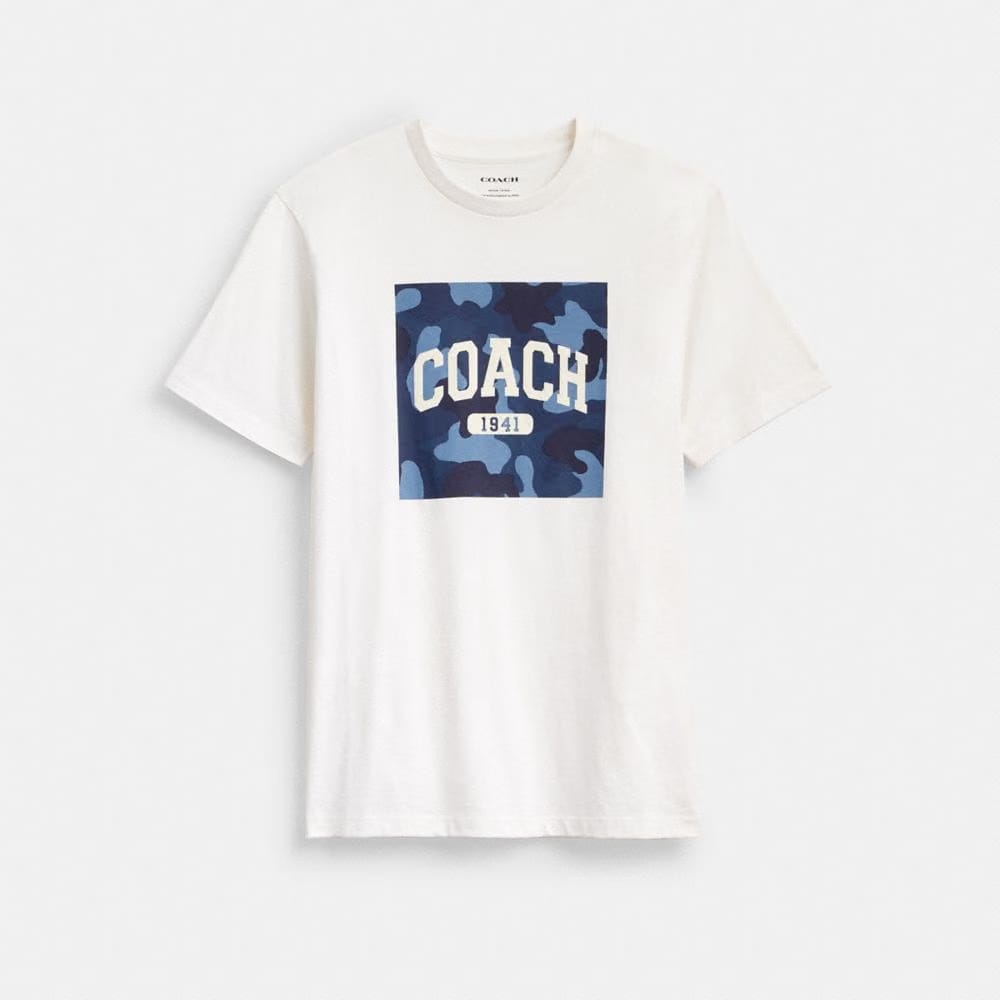 Coach Camo Square Classic T-Shirt Vintage Ivory
