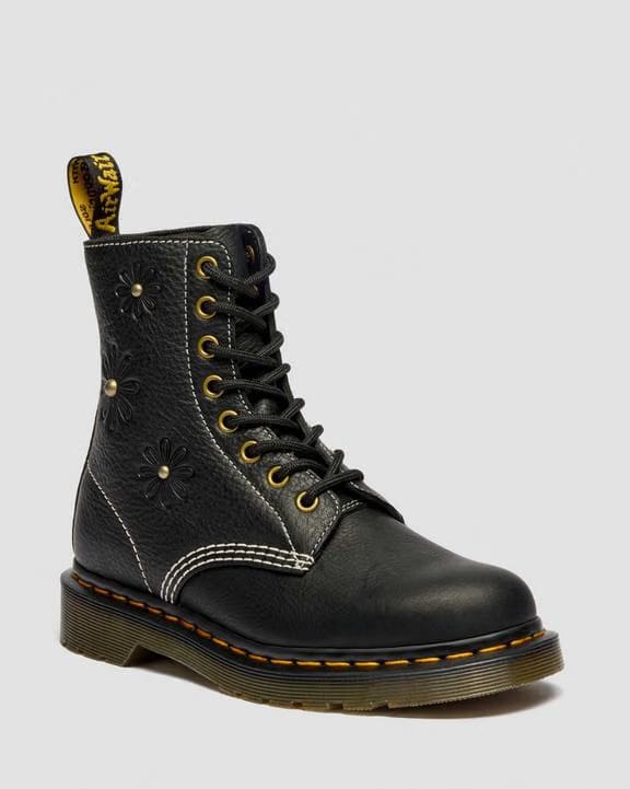 Dr Martens 1460 Pascal Flower - Black