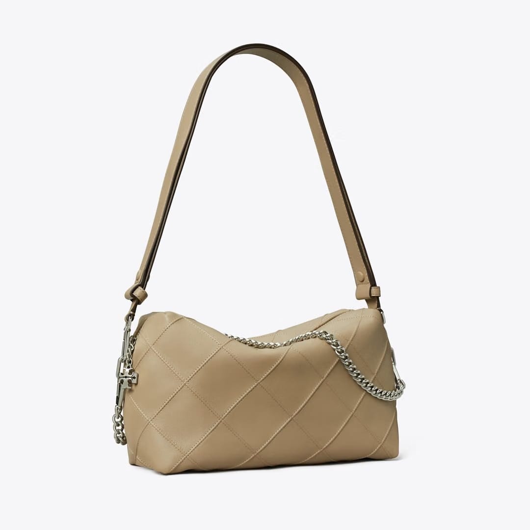 Tory Burch Large Fleming Soft Crossbody Bag Soft Cement