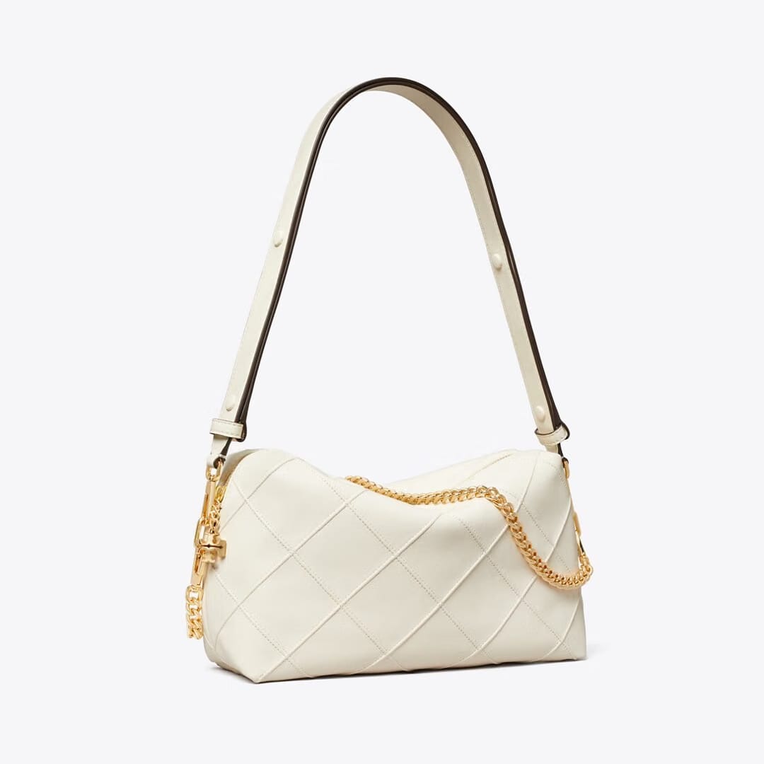 Tory Burch Large Fleming Soft Crossbody Bag Light Cream