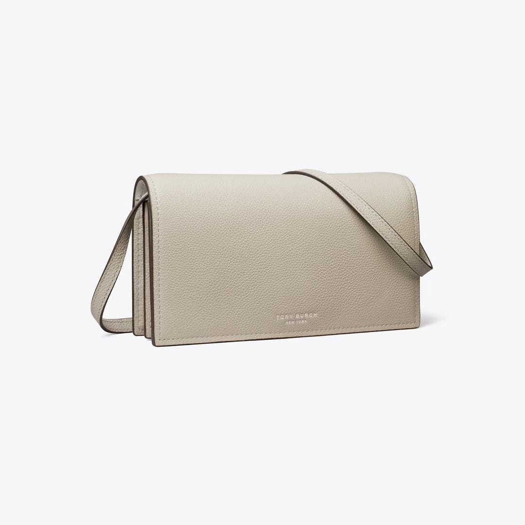 Tory Burch Perry Wallet Crossbody Dove Gray