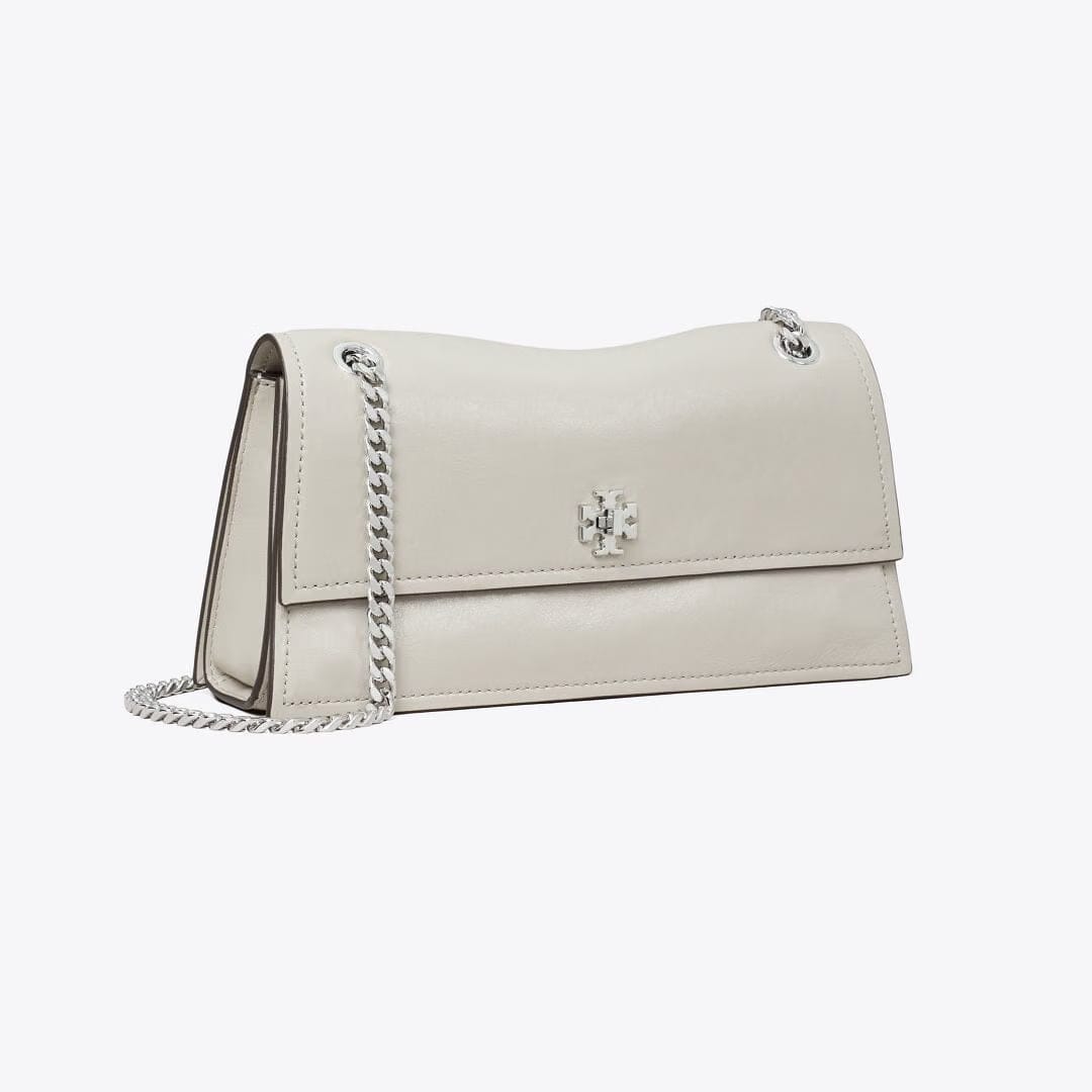 Tory Burch Kira Turnlock Shoulder Bag Dove Gray