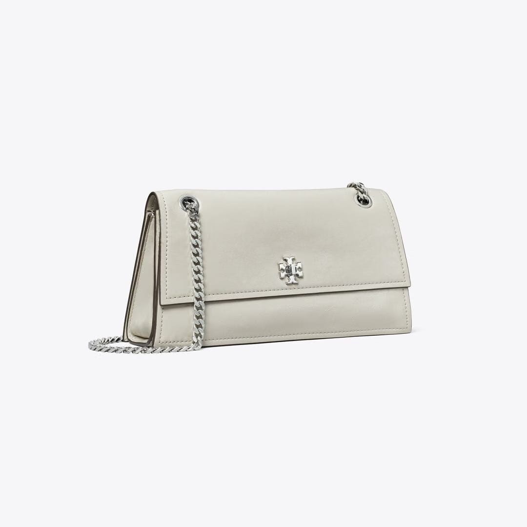 Tory Burch Mini Kira Turnlock Shoulder Bag Dove Gray