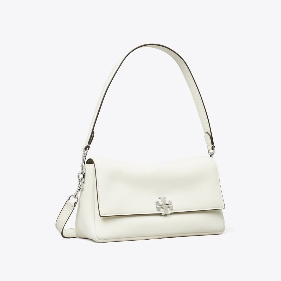 Tory Burch Small Charlie Shoulder Bag Bianco
