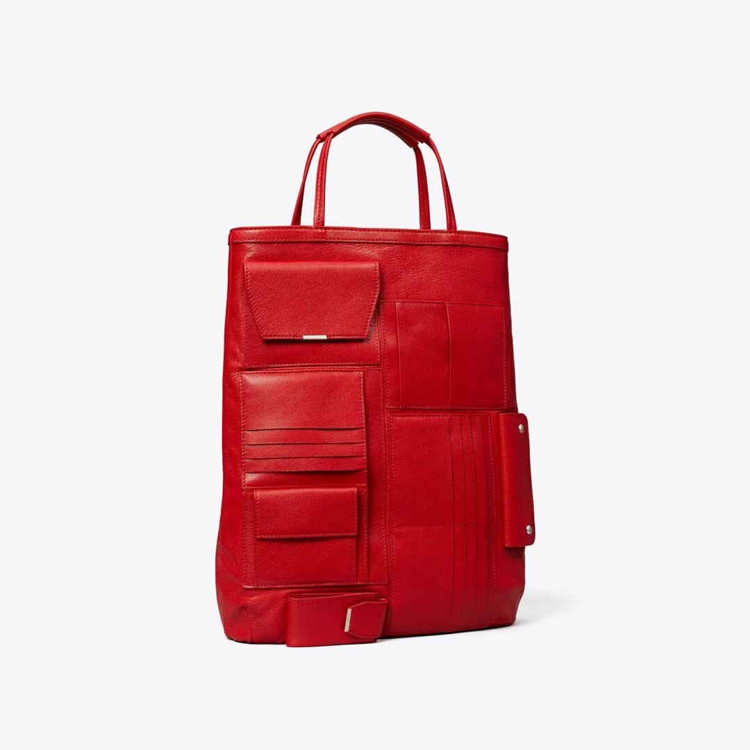 Tory Burch Multi-Pocket Tote Royal Red