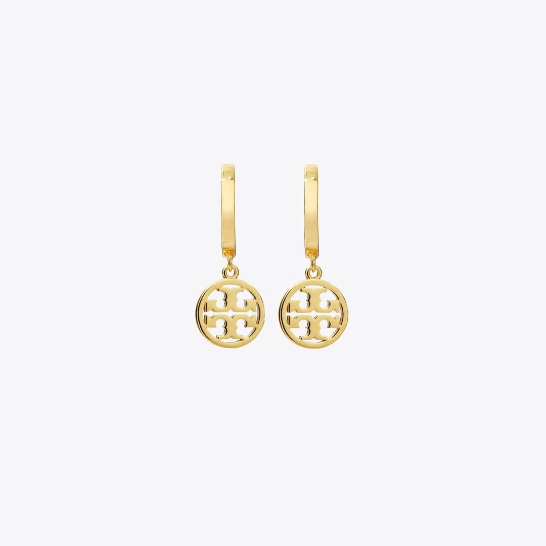 Tory Burch Icon Huggie Hoop Earrings Tory Gold