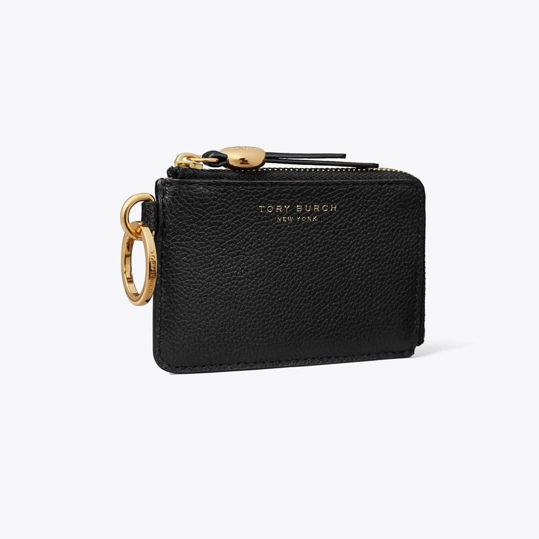 Tory Burch Romy Card Case Bag Charm Black