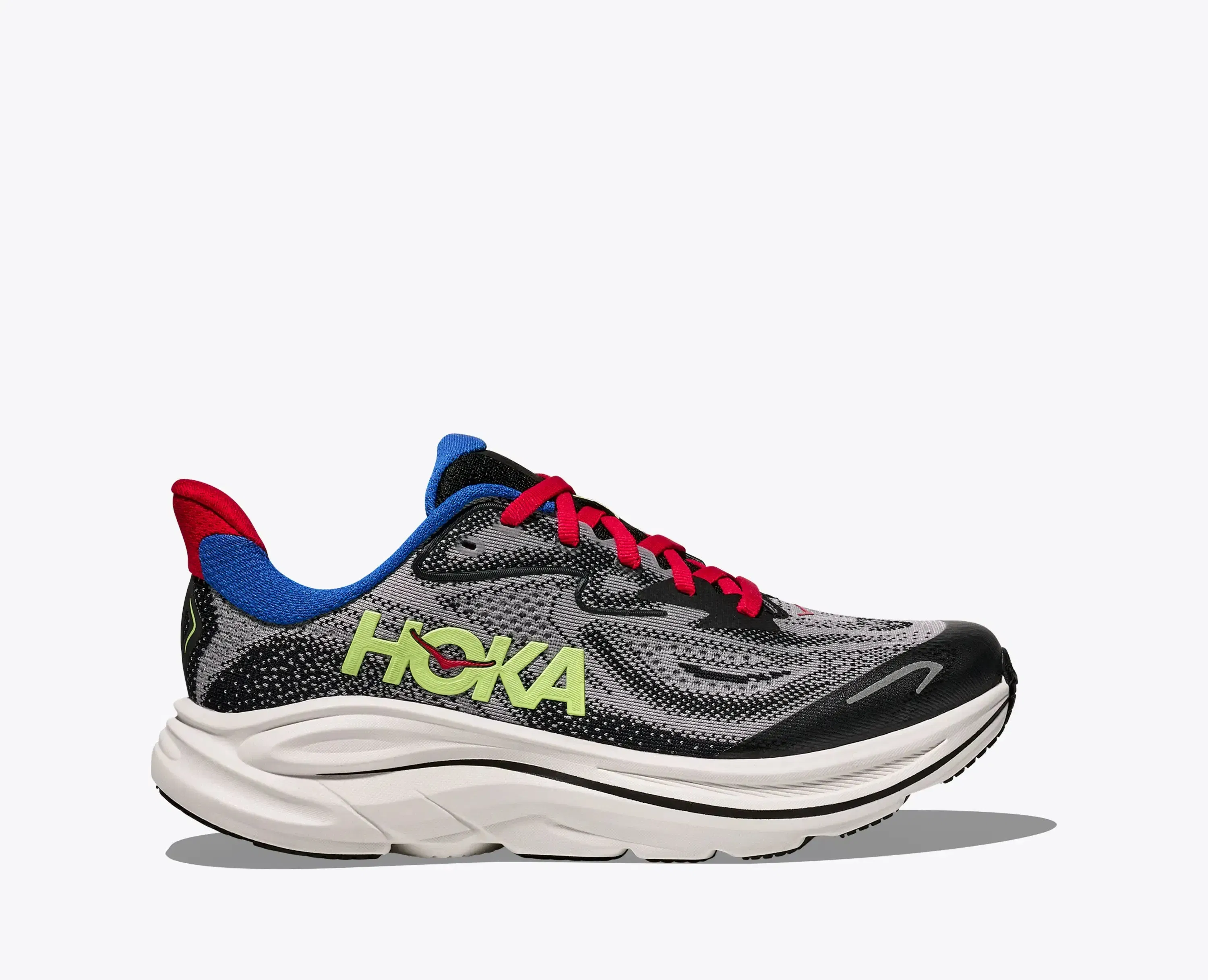 Hoka Big Kids Clifton 10 Foggy Grey Black